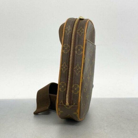 Authentic Louis Vuitton Monogram Gange Pochette Crossbody Bag Bum Shoulder Waist - Picture 5 of 11